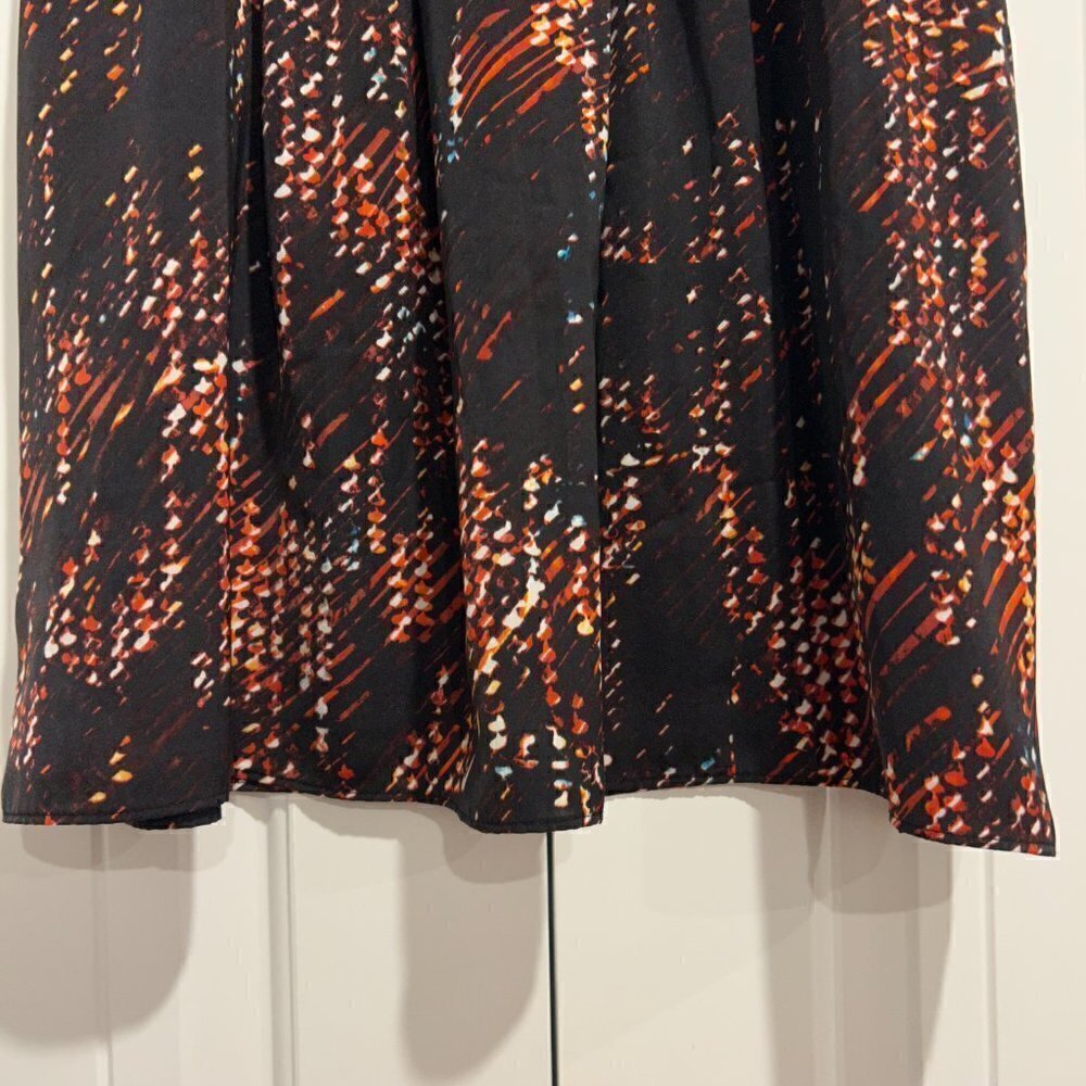 Halogen Black Printed Skirt with Elastic Waistband Women’s Size S - Picture 3 of 4